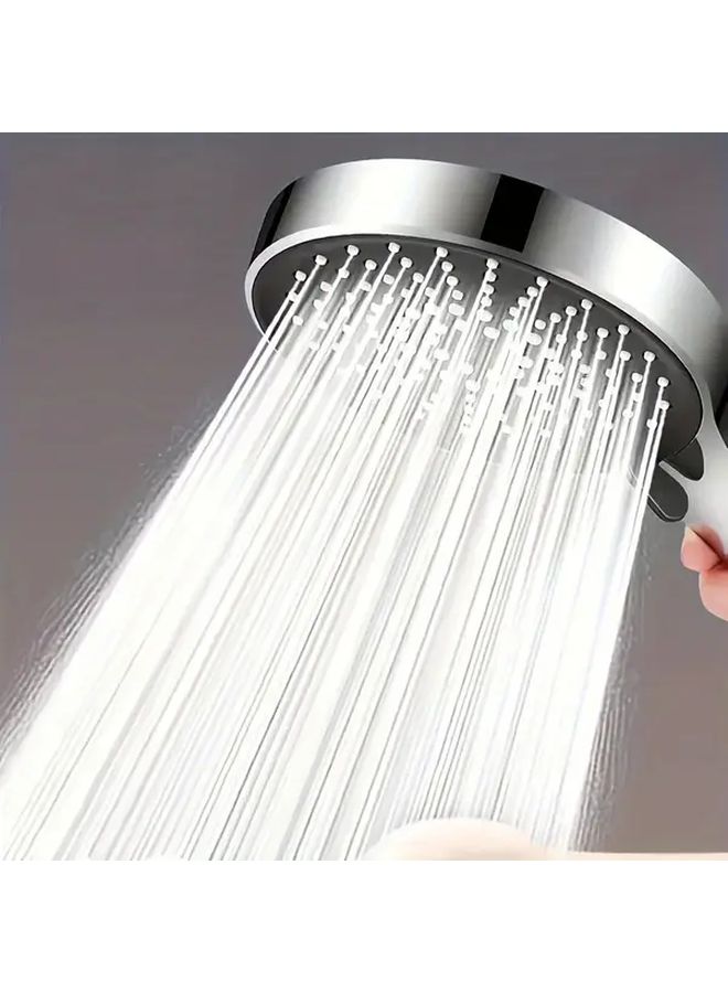 Silvery No Drilling Encrypted Tube Shower With Large Panel Wall Mounted - Image 5