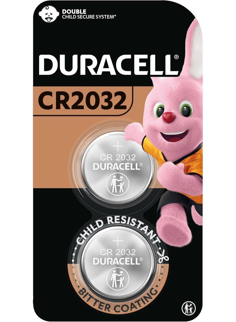 Duracell lithium coin 3 v ,2 pieces ( 2032 )child resistant packing - Image 1
