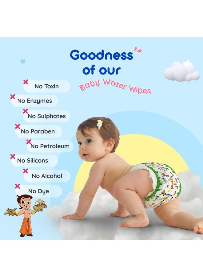 Bumtum Baby Chota Bheem Gentle Soft Moisturizing Wet Wipes With Lid  Pack of 3 - Image 3