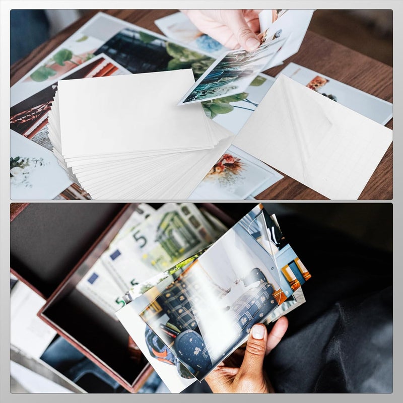 EXCEART 50 Pack Self Seal Laminating Pouches for Photos Adhesive Laminating Sheets DIY Photo Protection Film Waterproof Plastic Sheets - Image 3