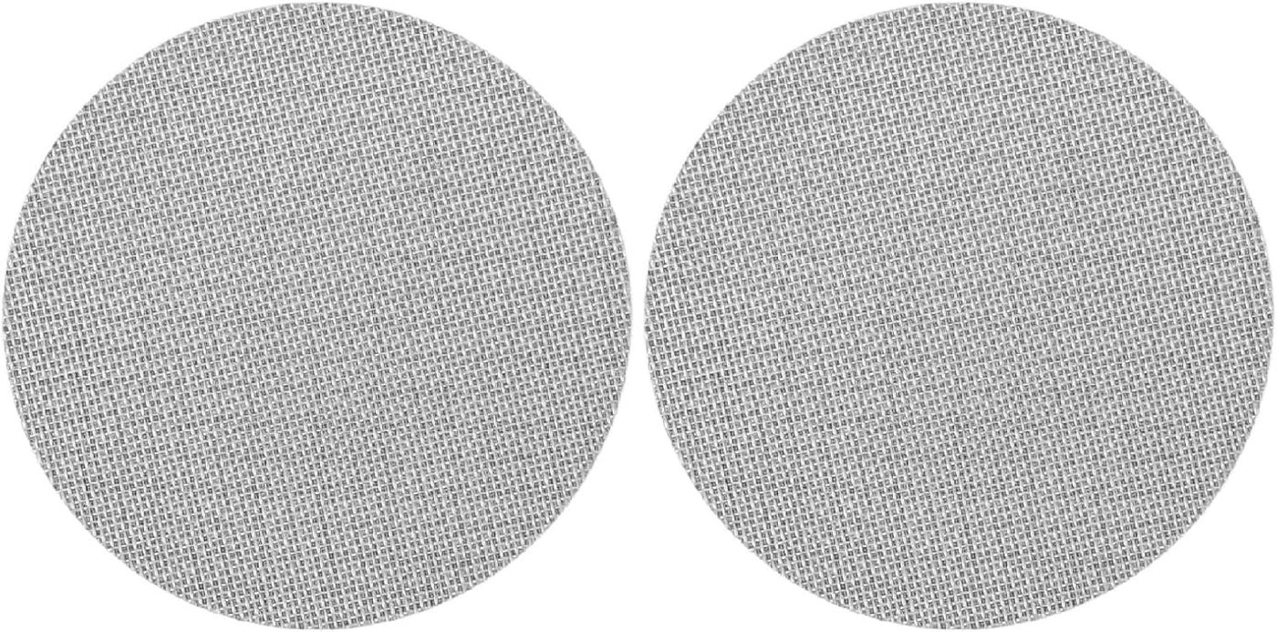 58mm Double Layer 1mm Stainless Steel Coffee Puck Screen 150 Micron Filter 2 Pack