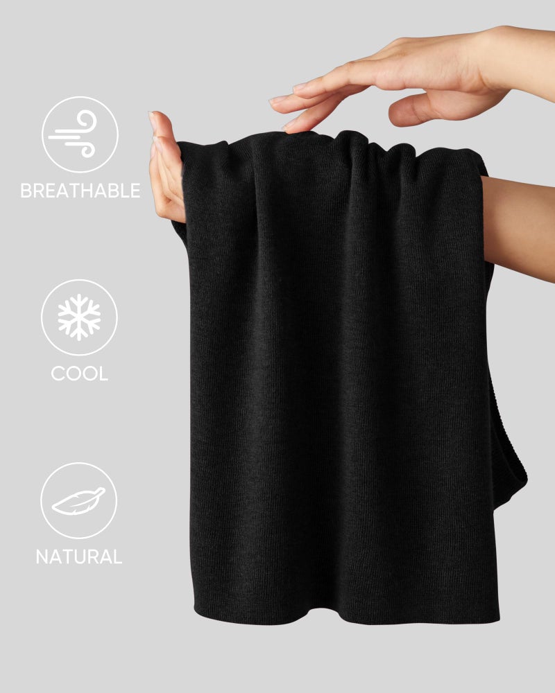 Arach&Cloz 2026 Womens Cashmere Sweater Tank Tops Summer Fall Sleeveless Vest High Mock Neck Soft Black Turtleneck Women Dressy Business Casual Teacher Outfits Trendy Knit Slim Work Clothes S - Image 5