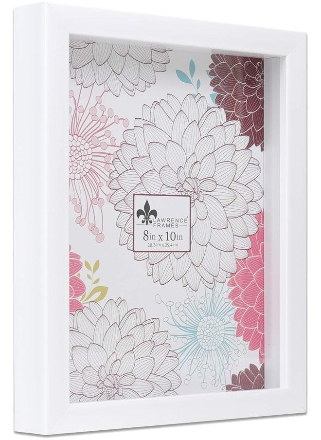 Lawrence Frames Frames 785280 Shadow Box Frame, 8x10, White  - Image 1