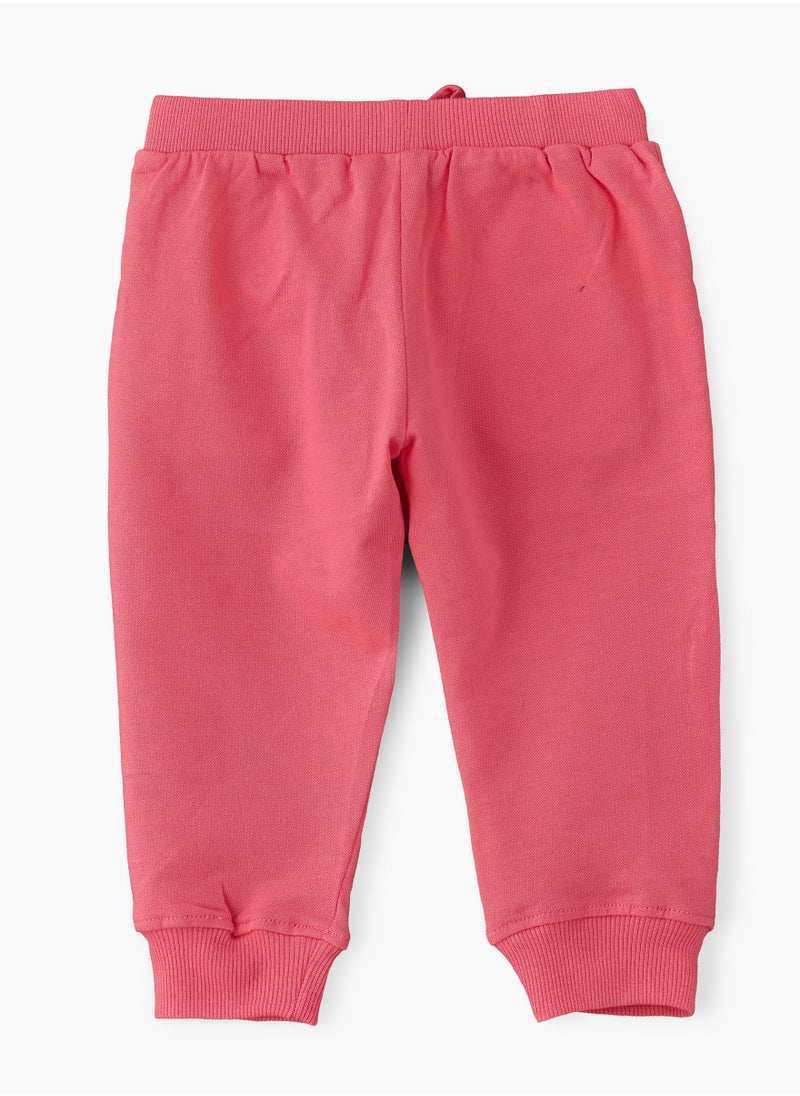 Jelliene Playful Comfort: Girls' Cotton Knitted Joggers  - Image 2