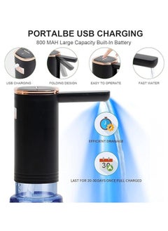 Spaceshoop Electric Folding Water Dispenser with Multifuctional Bottle Opener, Portable USB Charging Automatic Water Bottle Pump, Must-Have for Camping Picnic BBQ (multicolor)  - Image 4