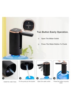 Spaceshoop Electric Folding Water Dispenser with Multifuctional Bottle Opener, Portable USB Charging Automatic Water Bottle Pump, Must-Have for Camping Picnic BBQ (multicolor)  - Image 5