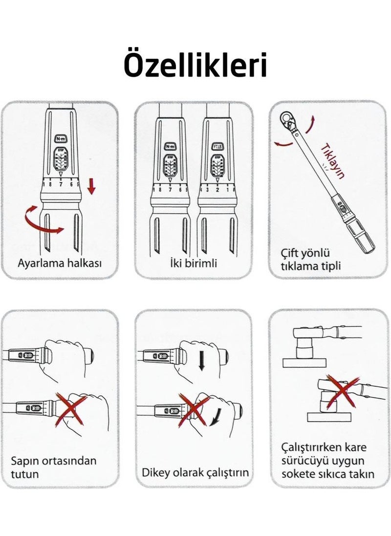 Ceta Form D02F2-2120 Exacto 1/2'' Torque Wrench 40-200 Nm  - Image 5