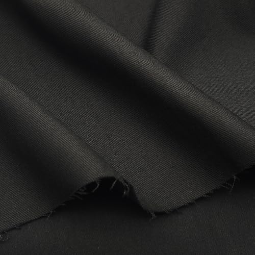 VoizVony 1 Yard 8 oz Black Denim Fabric for Sewing, Crafting Stylish Black Denim Fabric for Jean Material (60''x36'') - Image 2