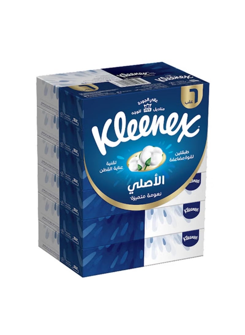 The Original Facial Tissues 152 Tissues 3 Ply, Pack of 6 in White White - Image 1