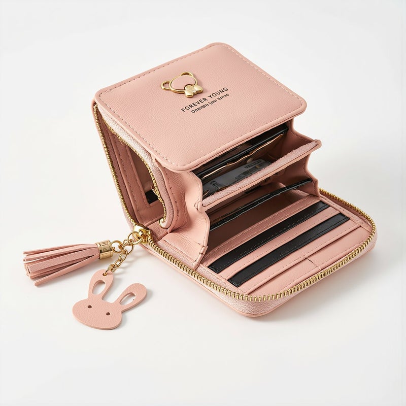 Anti Deformation Smooth Zipper No Fall Out Card Holder Small Purse - Image 4