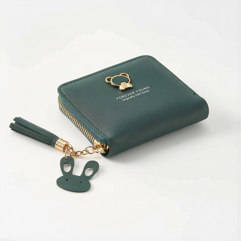 Anti Deformation Smooth Zipper No Fall Out Card Holder Small Purse - Image 1