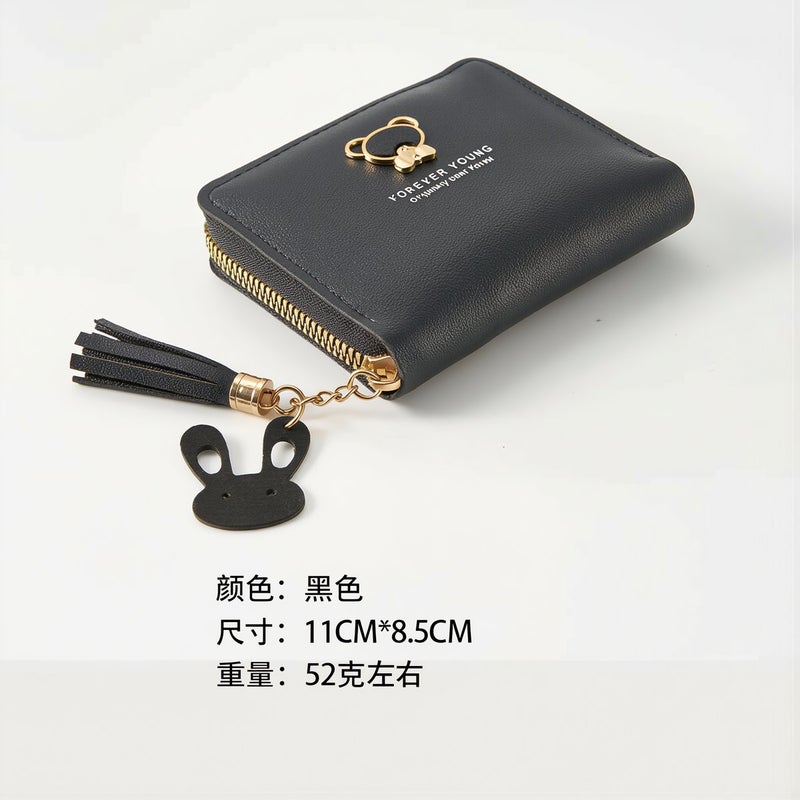 Anti Deformation Smooth Zipper No Fall Out Card Holder Small Purse - Image 2