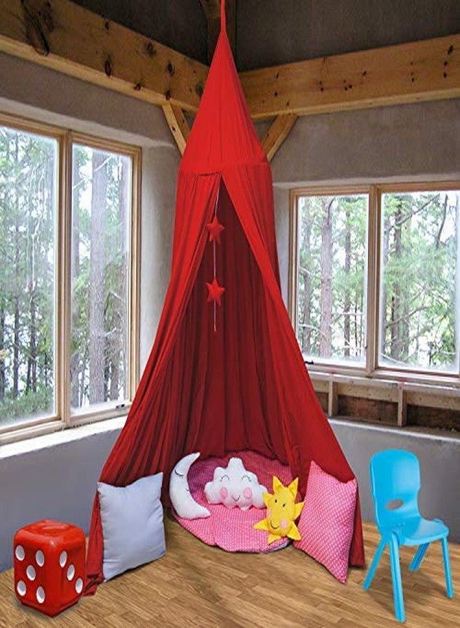 Creative Textiles Magic Hanging Canopy Will give Warm and Comfort to Your Kids Room (Red) - Image 2