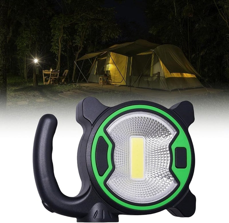 مصباح LED للتخييم قابل لإعادة الشحن باليد باللون الأخضر للمشي لمسافات طويلة في الهواء الطلق والغوص والغوص وإضاءة الطوارئ - Image 4