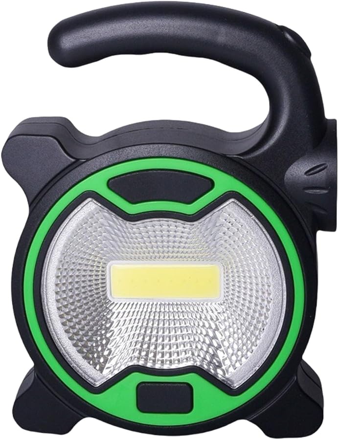 مصباح LED للتخييم قابل لإعادة الشحن باليد باللون الأخضر للمشي لمسافات طويلة في الهواء الطلق والغوص والغوص وإضاءة الطوارئ - Image 2