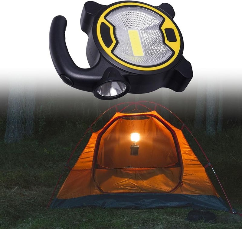 مصباح LED للتخييم قابل لإعادة الشحن باليد باللون الأخضر للمشي لمسافات طويلة في الهواء الطلق والغوص والغوص وإضاءة الطوارئ - Image 3