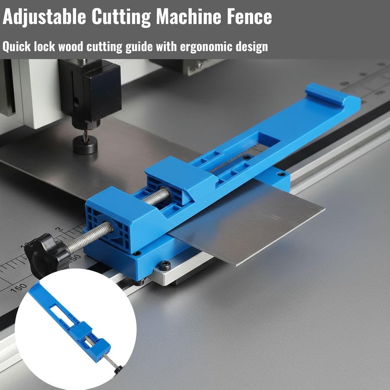 Adjustable Cutting Machine Fence for Woodworking - Straight Guide for Saw and Cutting Tools - Image 2