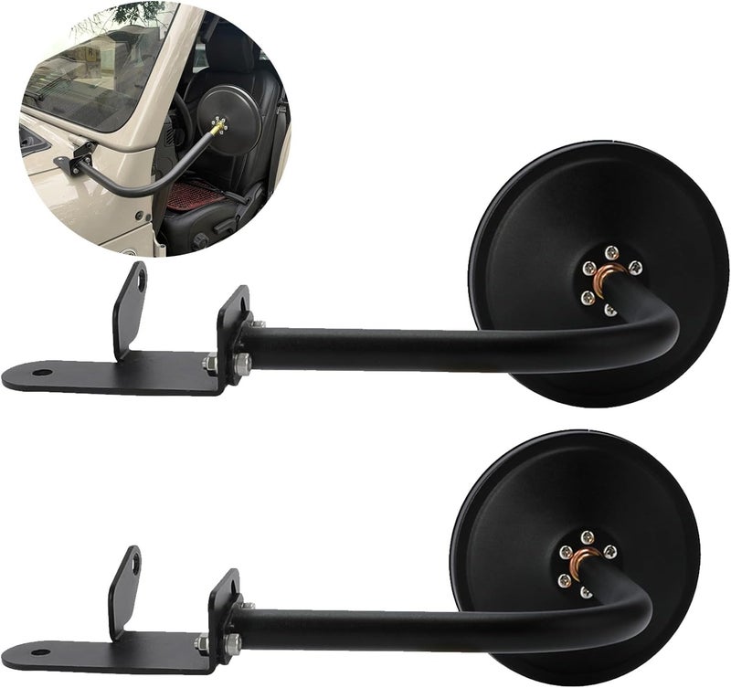 SUNPIE Round Side Mirrors for Jeep Wrangler JL & Gladiator - Image 1