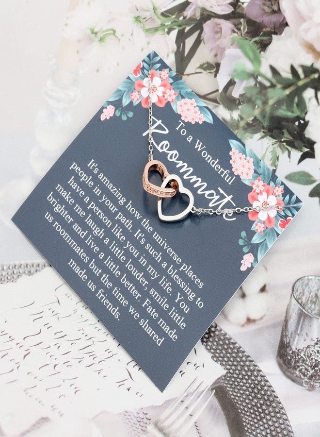 MYOSPARK Roommate Necklace Gift Message Card Jewelry Dorm Mate Gift College Graduation Gifts for Roommate (Roommate NL) - Image 5