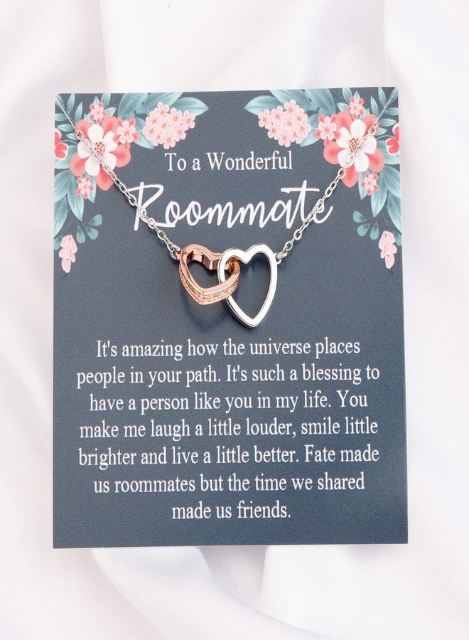 MYOSPARK Roommate Necklace Gift Message Card Jewelry Dorm Mate Gift College Graduation Gifts for Roommate (Roommate NL) - Image 3