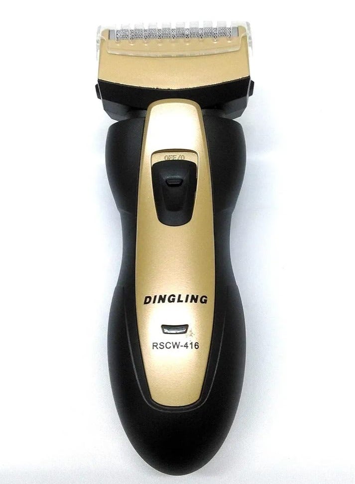 Dingling RSCW-416 Professional Electric Shaver - Rechargeable Wet and Dry Body Groomer Equipped With a Powerful Motor, This Rechargeable Shaver Delivers Efficient And Smooth Results Every Time. - Image 1