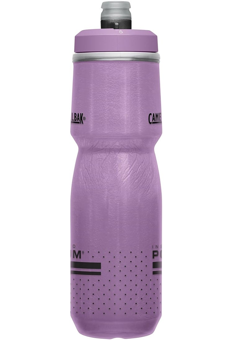 CAMELBAK CamelBak Podium Chill Insulated Bike Water Bottle - Easy Squeeze Bottle - Fits Most Bike Cages - 24oz, Purple  - Image 3