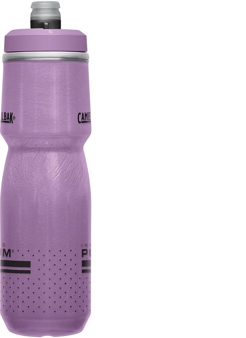 CAMELBAK CamelBak Podium Chill Insulated Bike Water Bottle - Easy Squeeze Bottle - Fits Most Bike Cages - 24oz, Purple  - Image 2
