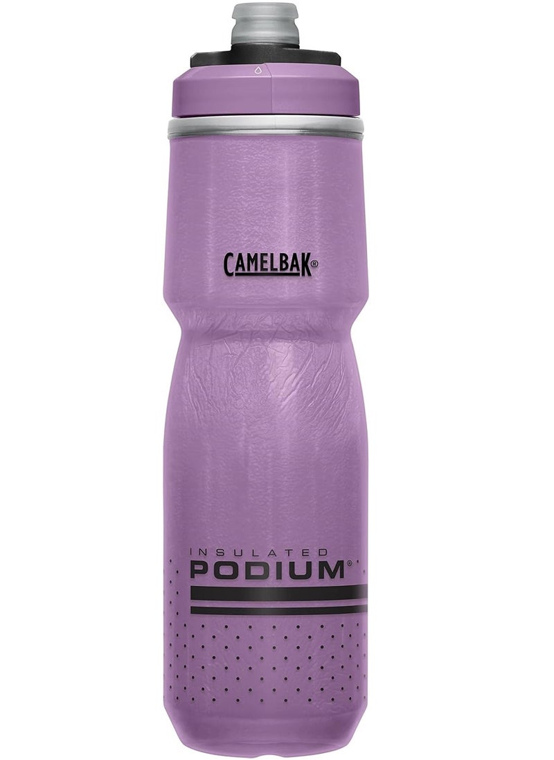 CAMELBAK CamelBak Podium Chill Insulated Bike Water Bottle - Easy Squeeze Bottle - Fits Most Bike Cages - 24oz, Purple  - Image 1