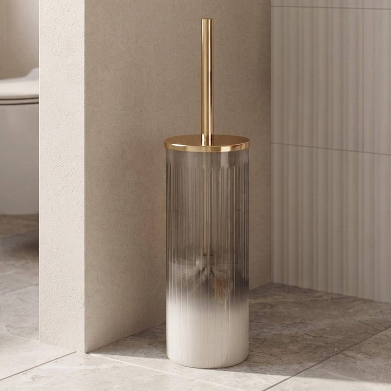 Pan Home Aurum Glass Toilet Brush Holder - Image 1
