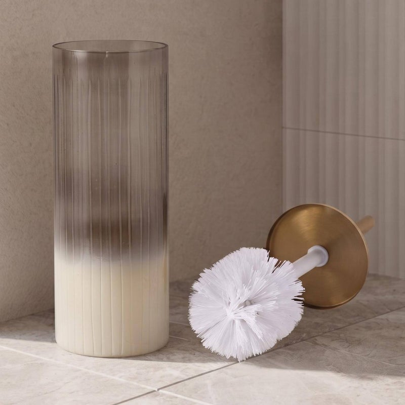 Pan Home Aurum Glass Toilet Brush Holder - Image 2