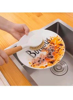 SOWUGI Kitchen Dish Brush Bamboo Handle Dish Scrub Brush Pans Pots Kitchen Sink Dish washing Cleaning Brush  - Image 4