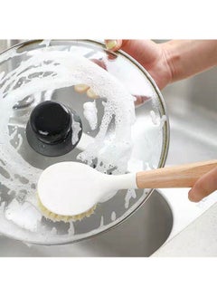 SOWUGI Kitchen Dish Brush Bamboo Handle Dish Scrub Brush Pans Pots Kitchen Sink Dish washing Cleaning Brush  - Image 3