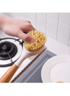 SOWUGI Kitchen Dish Brush Bamboo Handle Dish Scrub Brush Pans Pots Kitchen Sink Dish washing Cleaning Brush  - Image 5