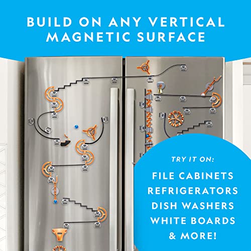 Blue Marble National Geographic Magnetic Marble Run - 150-Piece STEM Building Set for Kids & Adults with Magnetic Track & Trick Pieces & Marbles for Building A Marble Maze, STEM Project (Amazon Exclusive) - Image 3