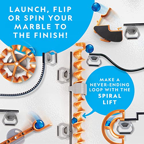 Blue Marble National Geographic Magnetic Marble Run - 150-Piece STEM Building Set for Kids & Adults with Magnetic Track & Trick Pieces & Marbles for Building A Marble Maze, STEM Project (Amazon Exclusive) - Image 5