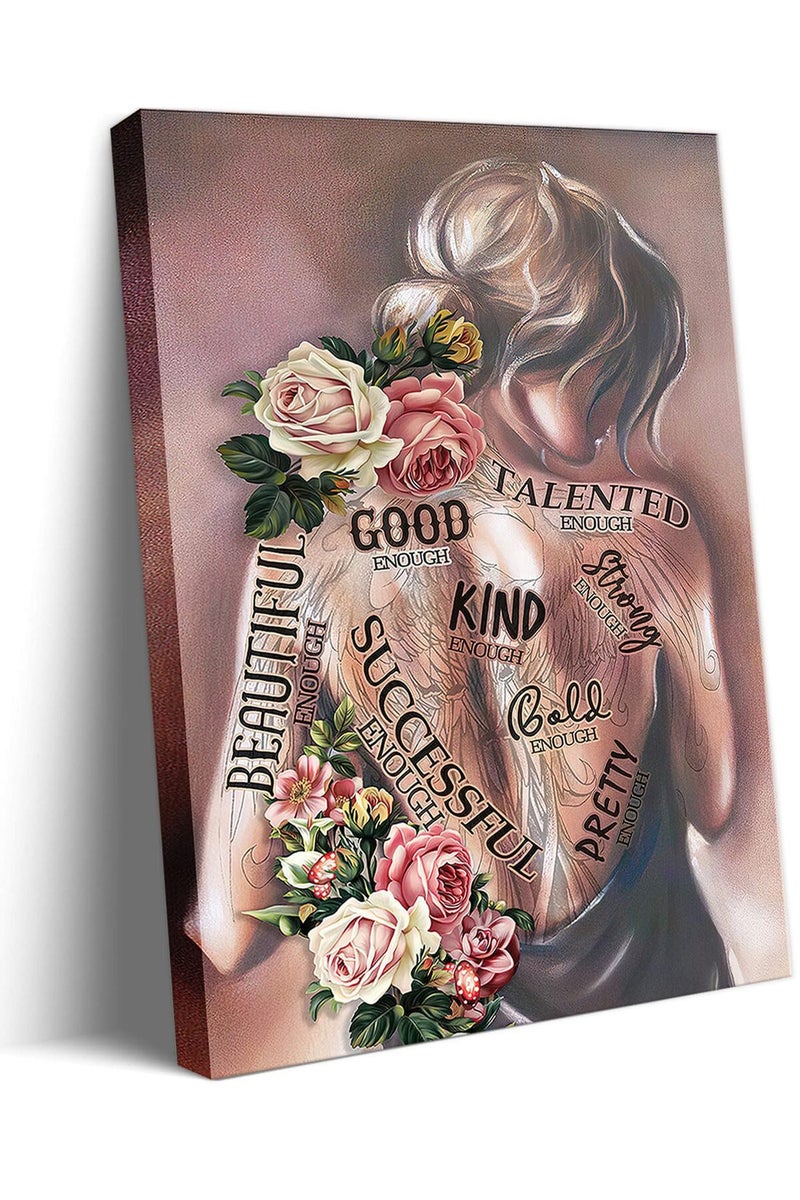 AKWISH Framed Inspirational Positive Quotes Canvas Wall Art - Image 1