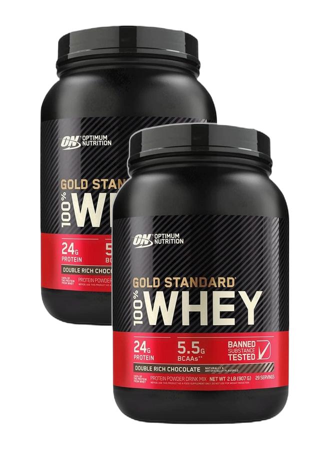 Optimum Nutrition Exclusive Bundle Offer - ON 100% Whey Gold Standard Double Rich Chocolate 2lb - Image 1