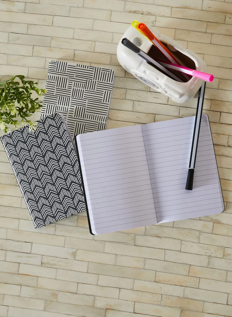 Hema Set Of 3 A6 Stitched Notebooks