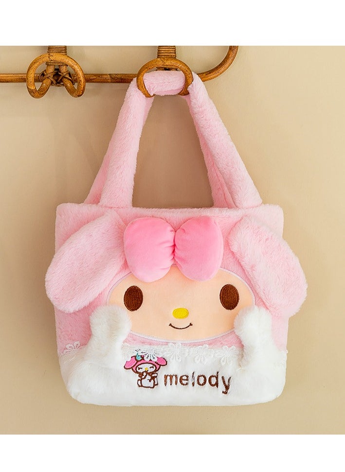 Sanrio - Melody Plush tote Bag Cartoon Crossbody for Girls Gift - Image 1