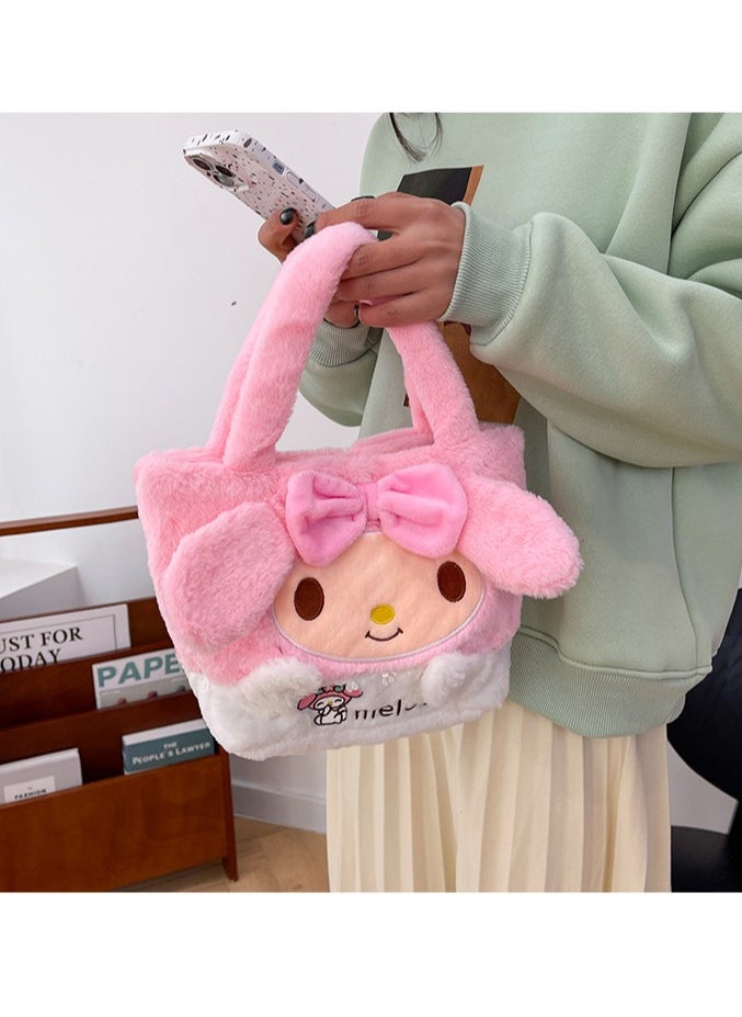 Sanrio - Melody Plush tote Bag Cartoon Crossbody for Girls Gift - Image 1