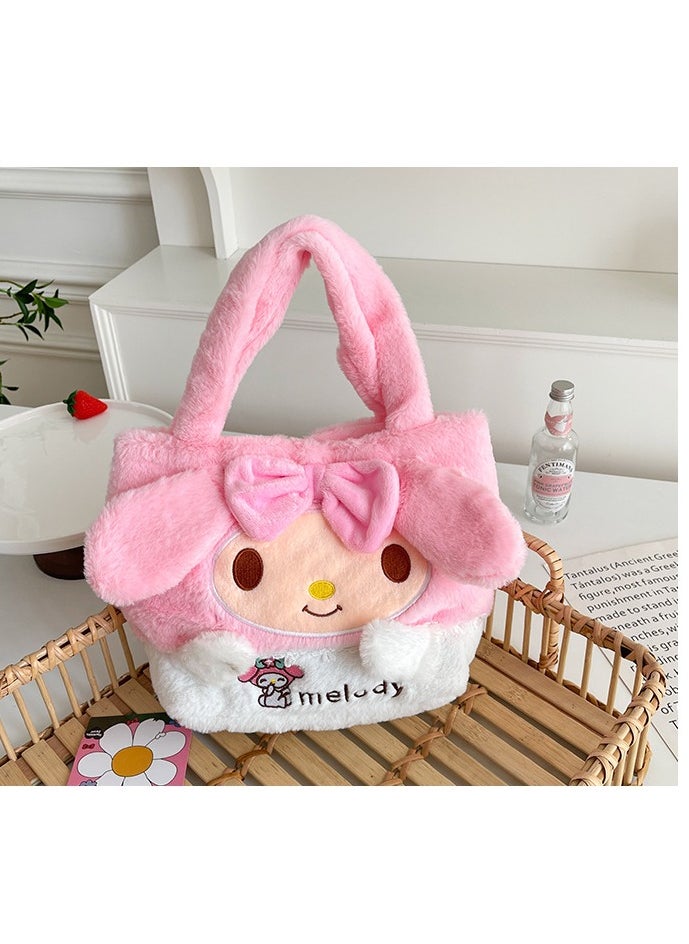 Sanrio - Melody Plush tote Bag Cartoon Crossbody for Girls Gift - Image 1