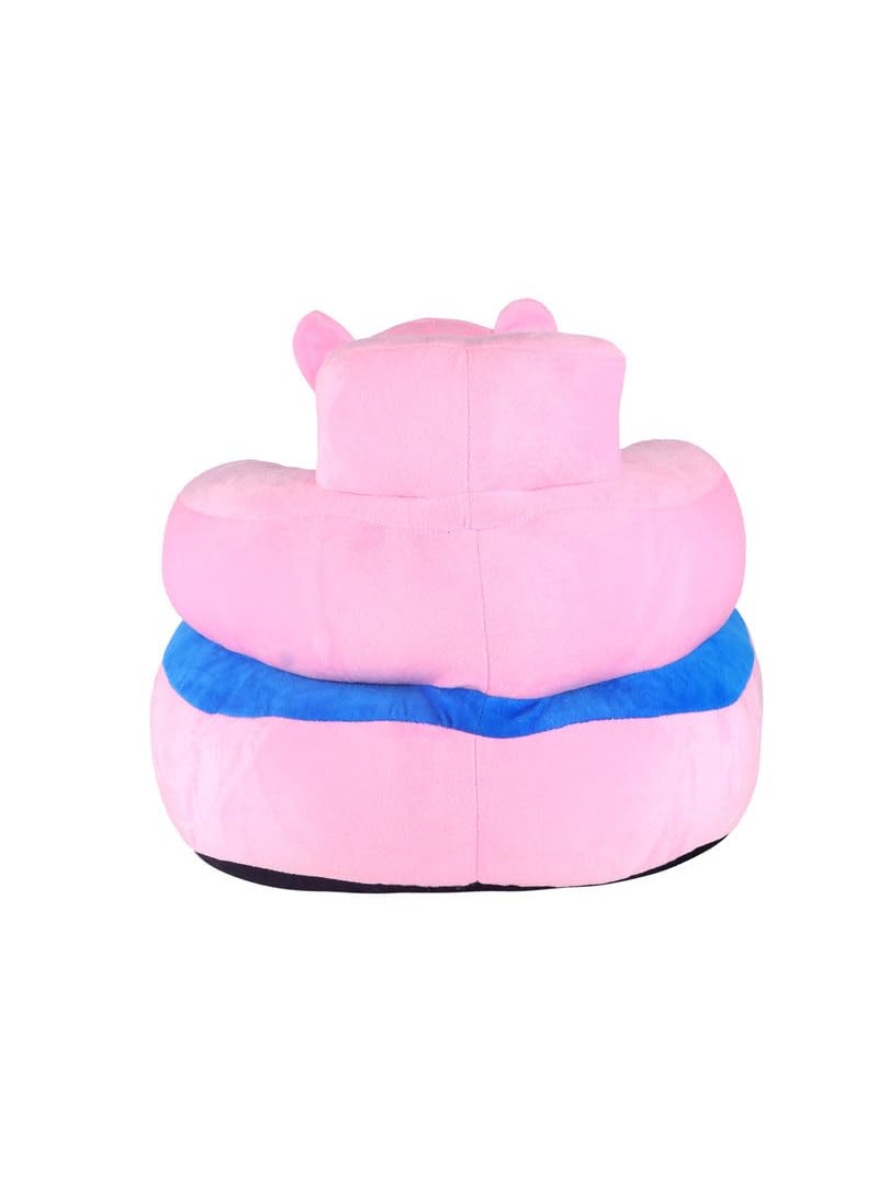 KIDS WONDERS KIDS WONDERS Imported Velvet Kids Sofa Comfortable Soft Plush Cushion Sofa Seat Rocking Chair for Kids Kitty 30 cm Pink  - Image 4