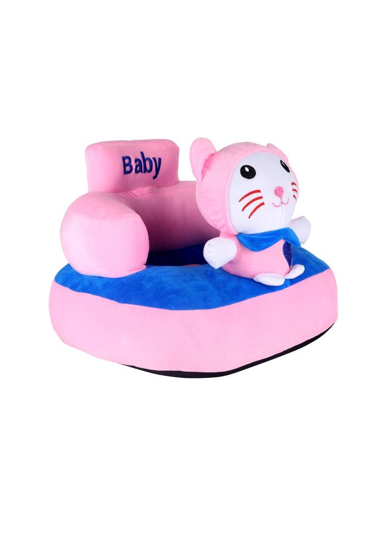 KIDS WONDERS KIDS WONDERS Imported Velvet Kids Sofa Comfortable Soft Plush Cushion Sofa Seat Rocking Chair for Kids Kitty 30 cm Pink  - Image 2