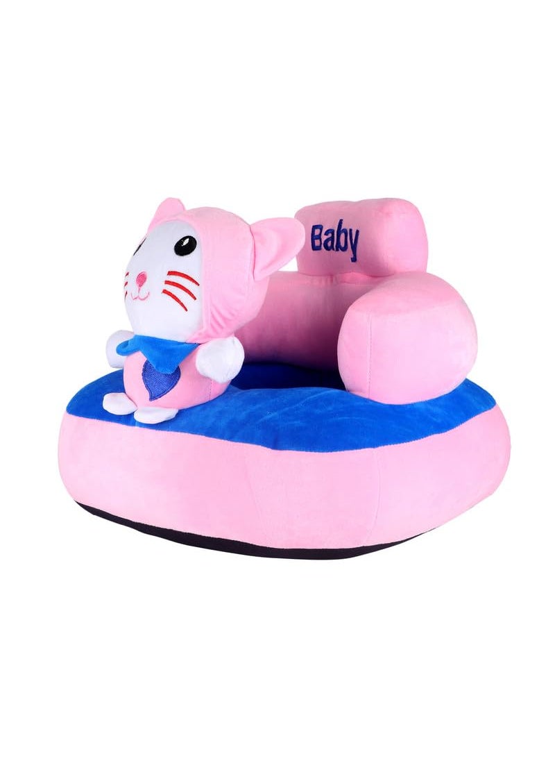 KIDS WONDERS KIDS WONDERS Imported Velvet Kids Sofa Comfortable Soft Plush Cushion Sofa Seat Rocking Chair for Kids Kitty 30 cm Pink  - Image 3