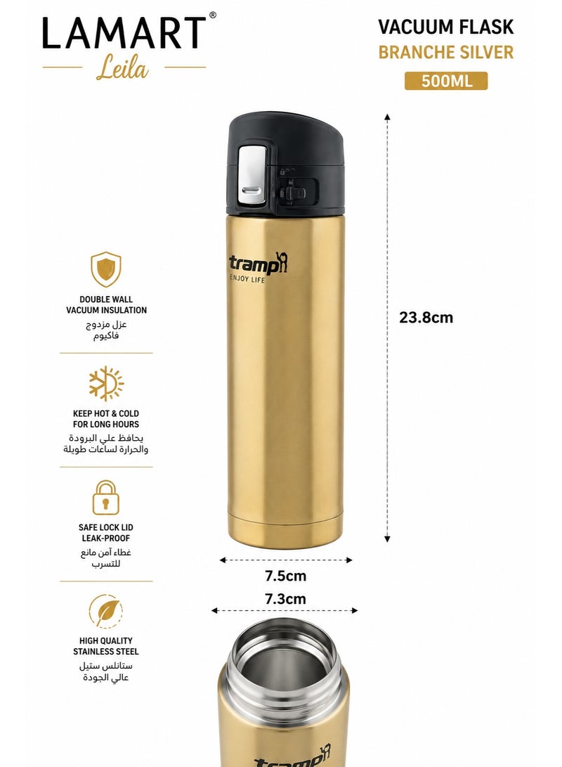 Lamart Vacuum Flask High Quality Stainless Steel 420Ml Gold - Image 3