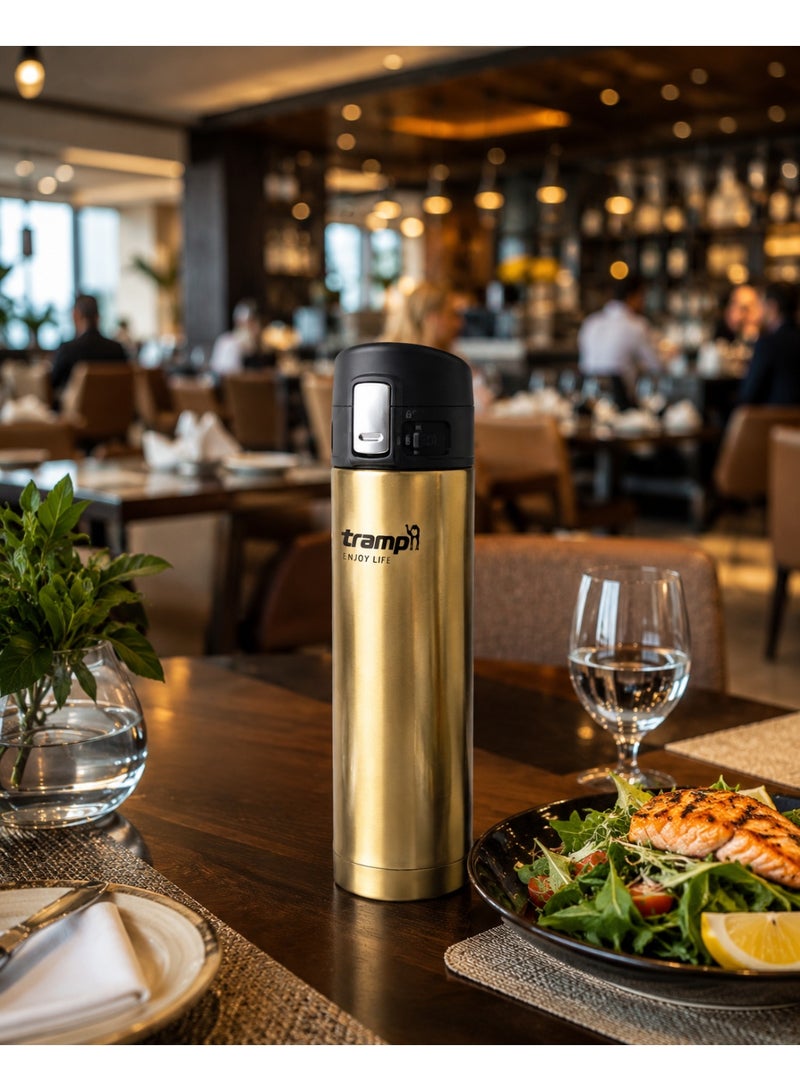 Lamart Vacuum Flask High Quality Stainless Steel 420Ml Gold - Image 5