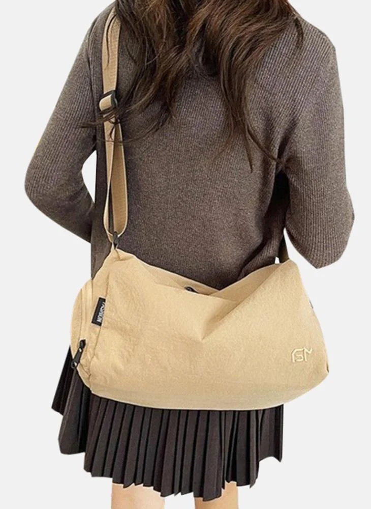 YUNIQEE Beige Plain Lifestyle Duffle Bag