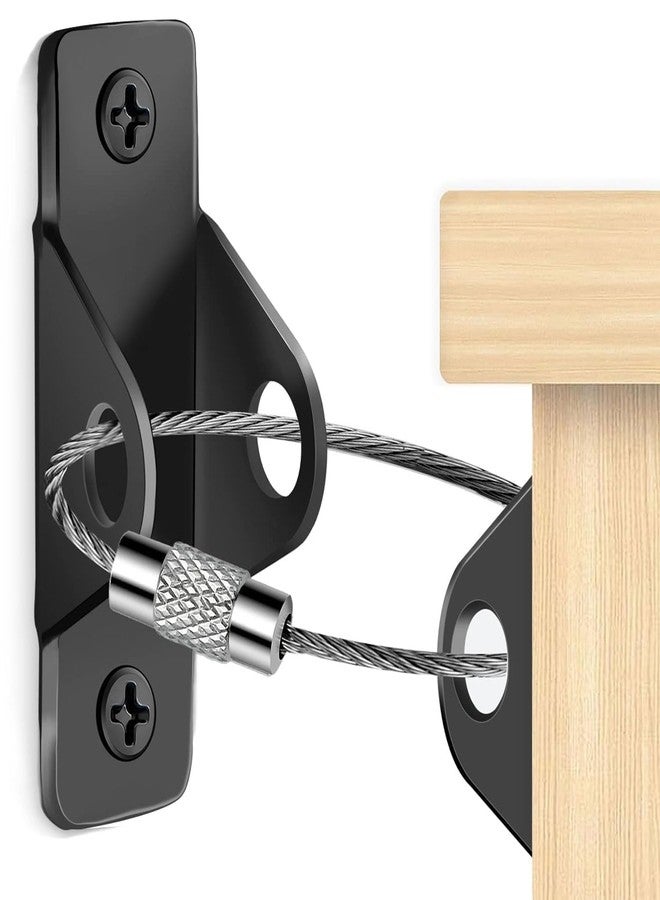 XIGSTA Furniture Straps D-Shape | Furniture Secure Straps for Dresser Cabinet Bookshelf | Anti-Tip Metal Baby Furniture Straps Protecting | Metal Furniture Straps, Anti Tip Furniture Locks, - Image 1