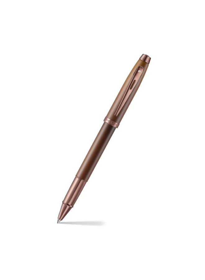 Sheaffer 100 9374 Coffee Edition Matt Brown Rollerball Pen with Regal Brown PVD Trims | Luxury Pen Gift Set1 - Image 1