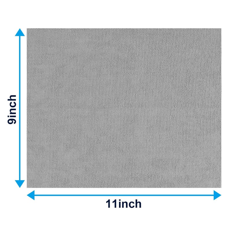 GLIMGLINT Cleaning Rags, 100 Pack Microfiber Cleaning Cloth, Lint-Free, Ultra Absorbent Reusable Paper Towels for Home, Kitchen, Car, Garage or Shop, Dish Rags, 11" x 9", Grey - Image 5